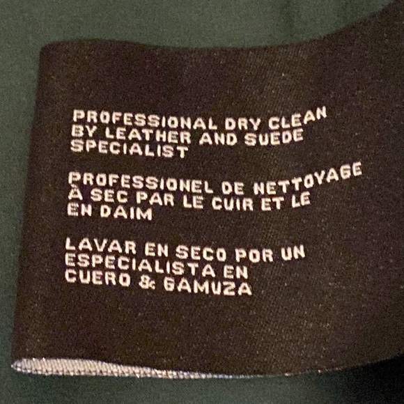 💚NWT Michael Kors Green Heavy Genuine Leather Moto Jacket - Picture 11 of 16